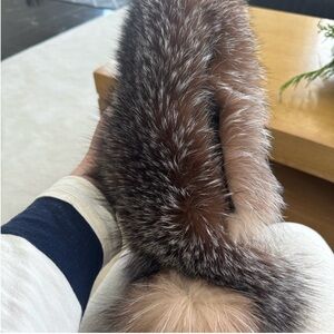 Luxurious Brown fox Fur Scarf
